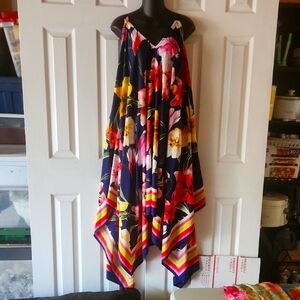 Mlle Gabrielle Pink and Blue Floral Dress